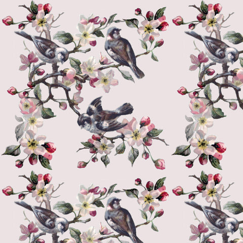 Flowers & Finches - Pink