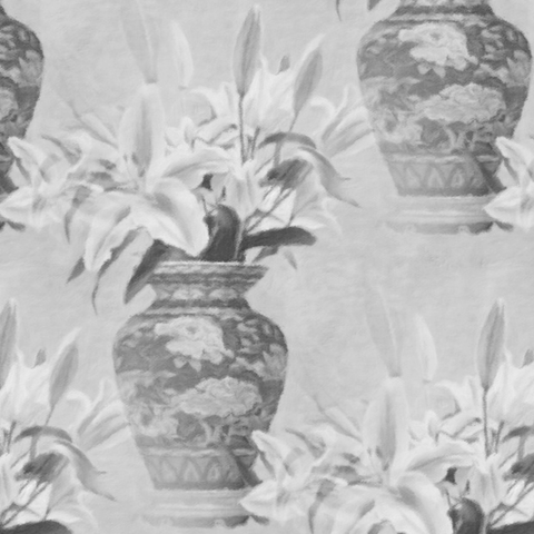 Oriental Vases - Grey